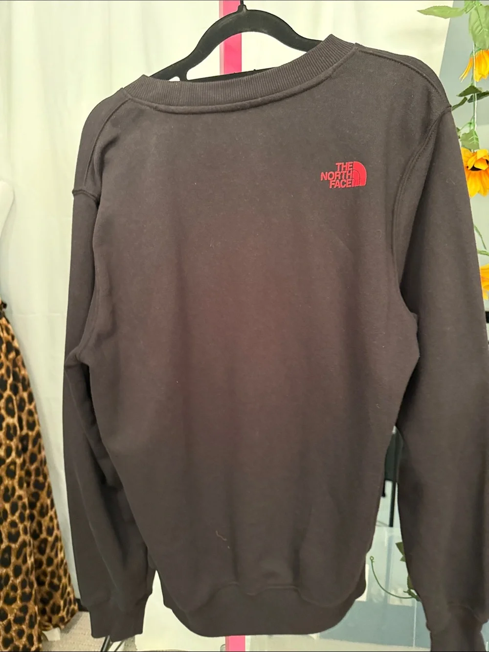 The North Face Black Sweatshirt with Yellow, Green, Blue & Red Logo
